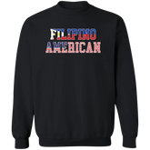 Filipino American Flags Unisex Crewneck Pullover Sweatshirt
